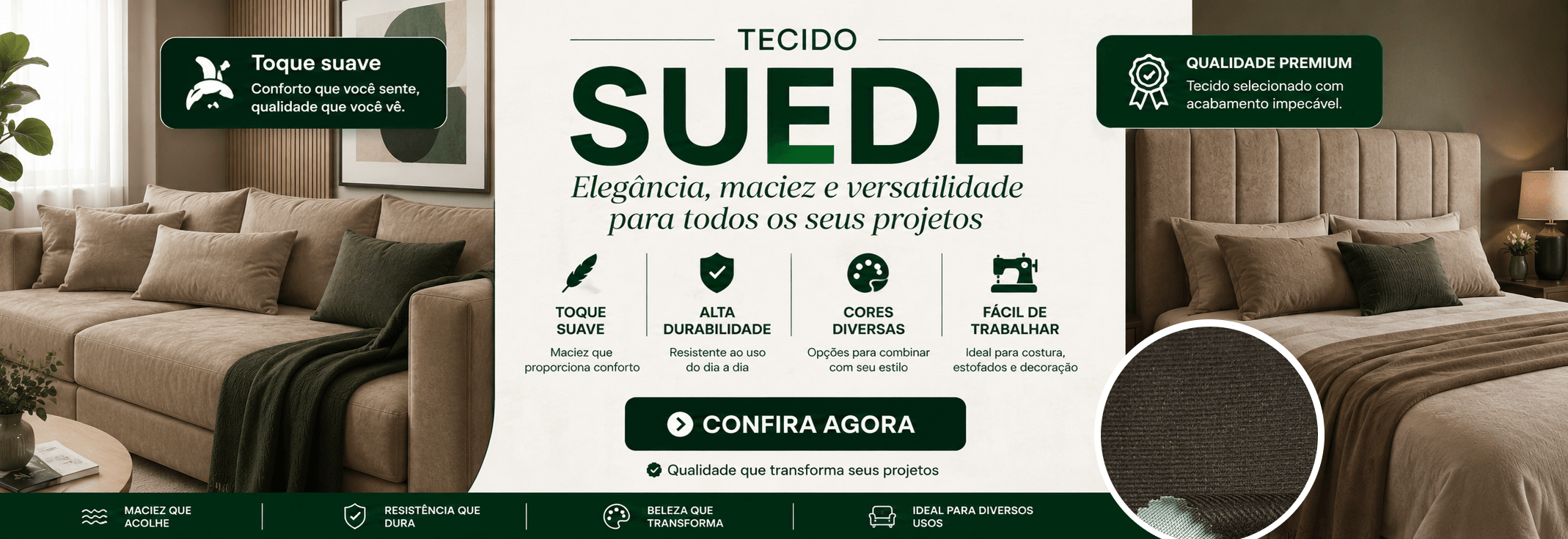 Tecido Suede — Novo Oriente Tecidos